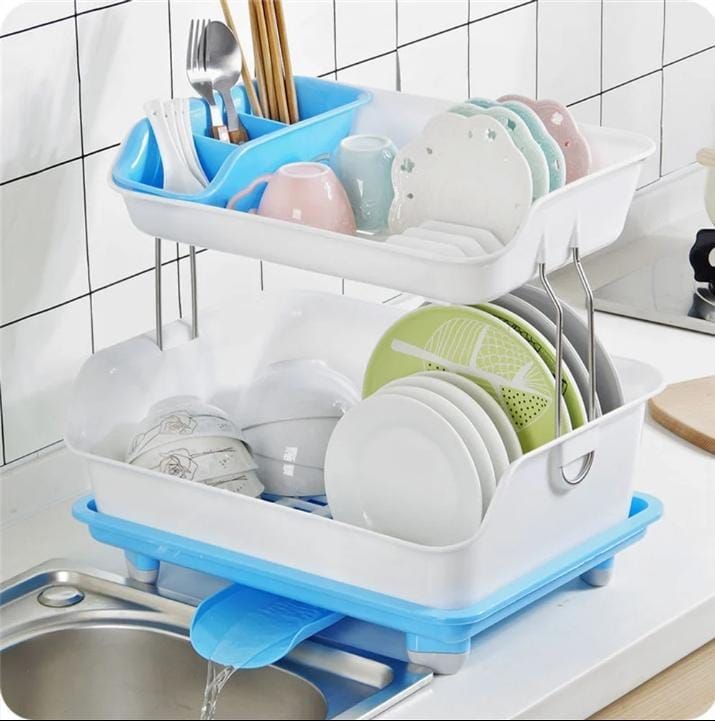 Kitchen drain dish rack with Drain tray - Image 2
