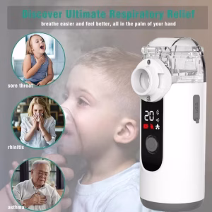 New Medical Nebulizers Portable Medical Mesh Nebulizador Household Smart Ultrasonic Nebulizer Machine with LCD Digital Screen
