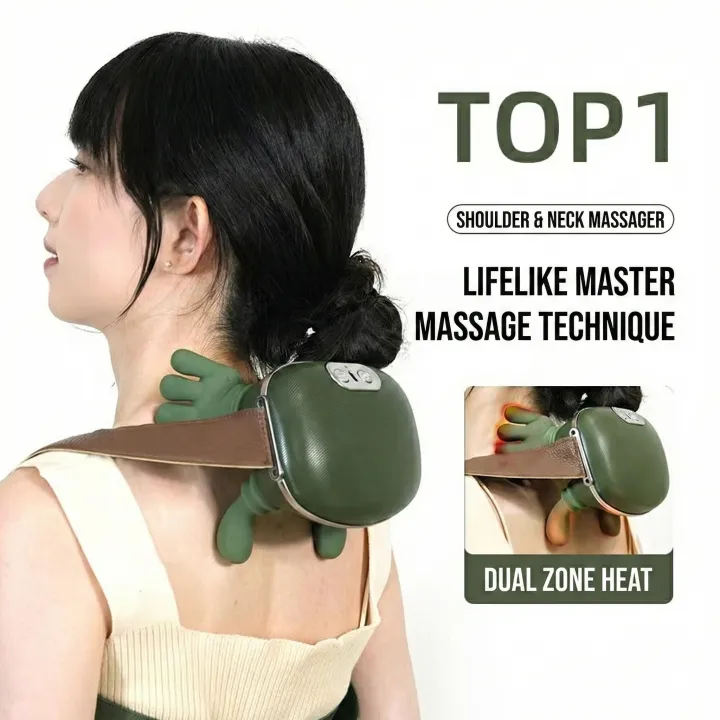 New Neck Shoulder Massager Heated Back Massagers Electric Kneading Muscles Massage Pillow Neck Waist Leg Body Massager