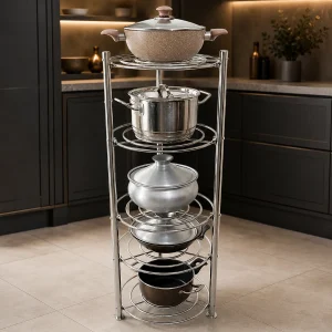100% SS Steel  5-Layer Pot Rack